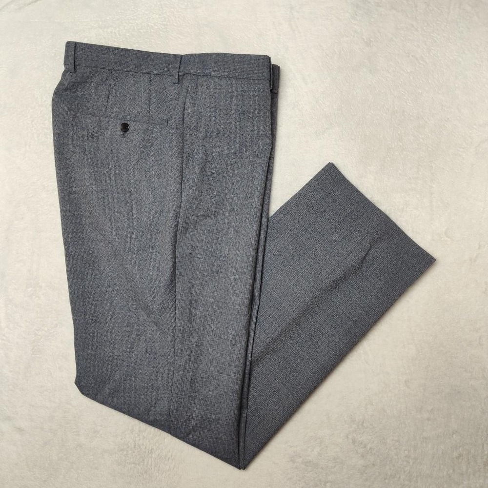 Hugo Boss Pants Mens 36x32 Blue Wool Tweed Madisen Dress Slacks Business Suit